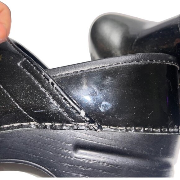 Dansko Women's Metallic Gray Slip On Clog Mules Nursing Shoe Size 37 US Size 6.5 - Picture 7 of 8